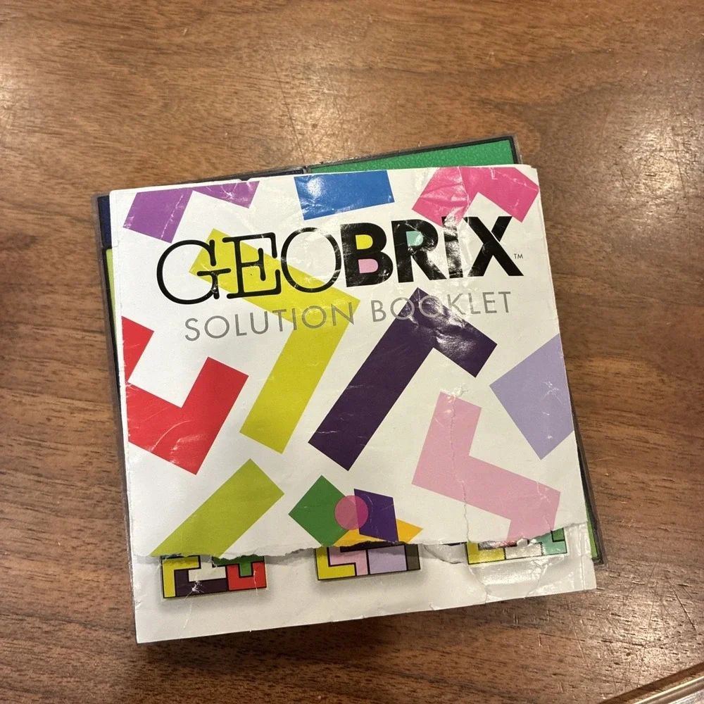 GeoBrix by Brainwright w/ Solution Booklet Solve Build Create Puzzle for Ages 8+